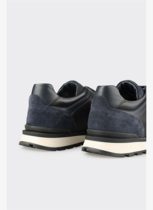 Lacivert Deri Erkek Spor Ayakkabı - Görsel 6