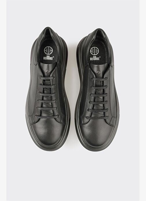Siyah Deri Erkek Günlük Ayakkabı - Görsel 5