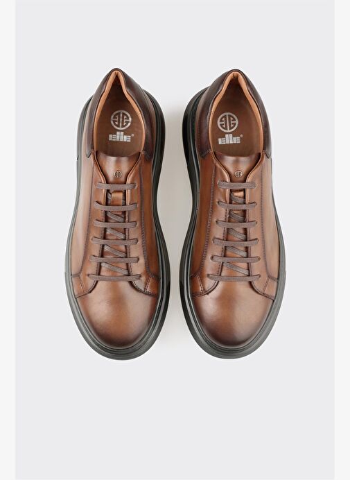 Kahve Deri Erkek Günlük Ayakkabı - Görsel 5