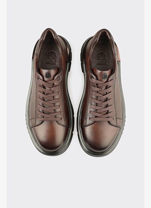 Kahve Deri Erkek Günlük Ayakkabı - Görsel 5