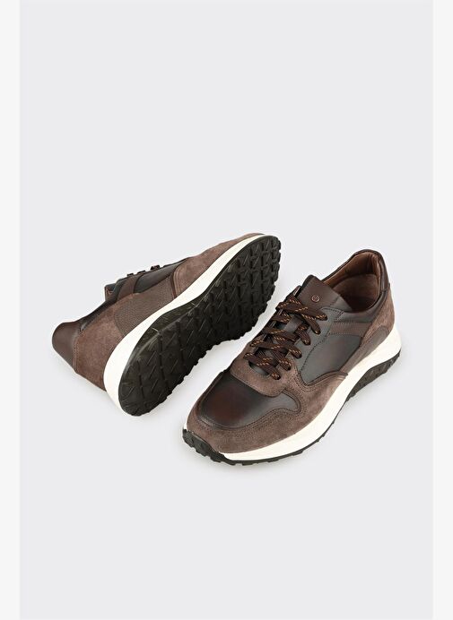 Vizon Deri Erkek Spor Ayakkabı - Görsel 4