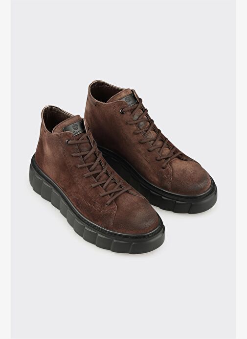 Kahve Deri Erkek Spor Bot - Görsel 3