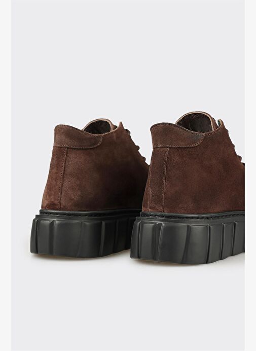 Kahve Deri Erkek Spor Bot - Görsel 6