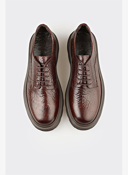 Kahve Deri Erkek Günlük Ayakkabı - Görsel 5