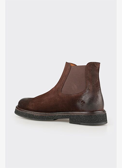 Kahve Deri Erkek Günlük Bot - Görsel 4