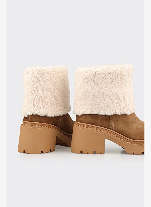 Naturel Deri Kadın Günlük Bot - Görsel 5