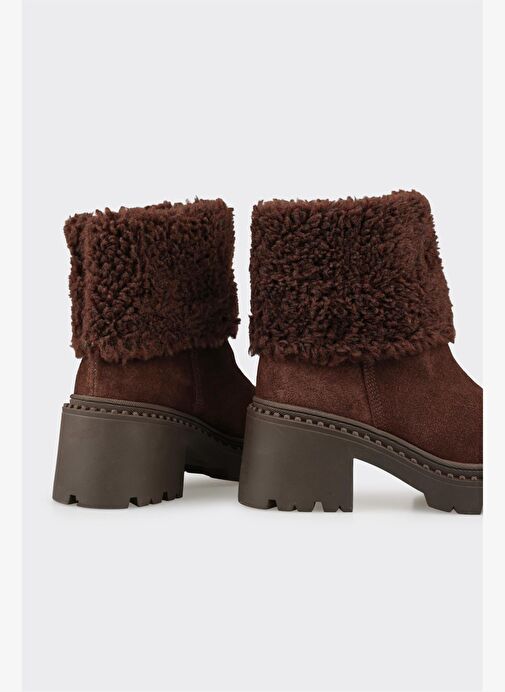 Kahve Deri Kadın Günlük Bot - Görsel 5