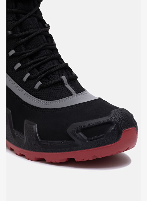 998 V-Clutch Pro Next Nubuk Kadın Bot Siyah/Kırmızı - Görsel 8