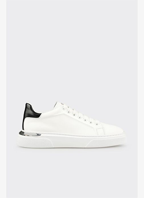 Beyaz Deri Erkek Spor Ayakkabı - Görsel 2