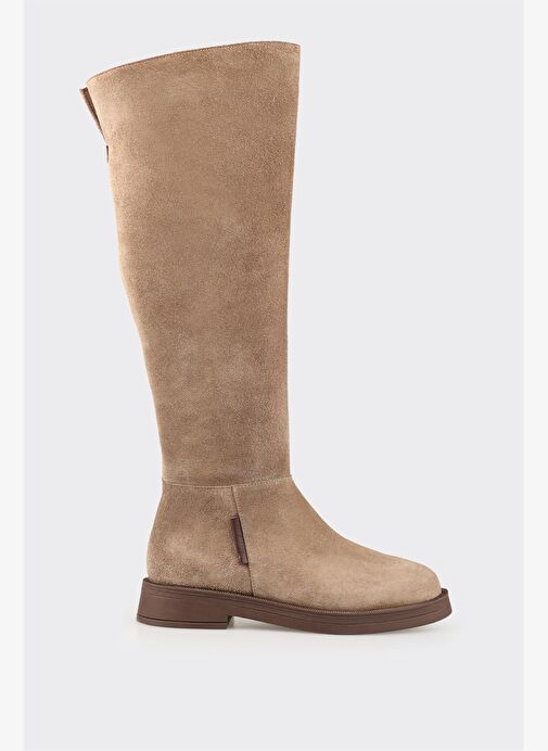 Vizon Deri Kadın Çizme - Görsel 2