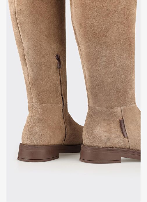 Vizon Deri Kadın Çizme - Görsel 5