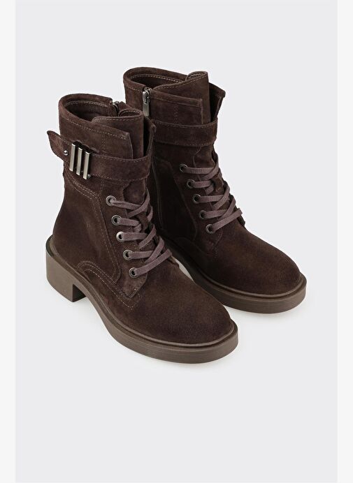 Kahve Deri Kadın Günlük Bot - Görsel 3