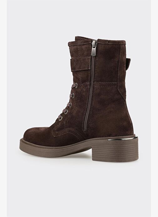 Kahve Deri Kadın Günlük Bot - Görsel 4