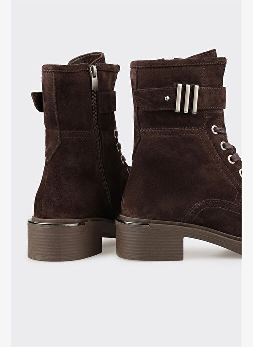 Kahve Deri Kadın Günlük Bot - Görsel 5