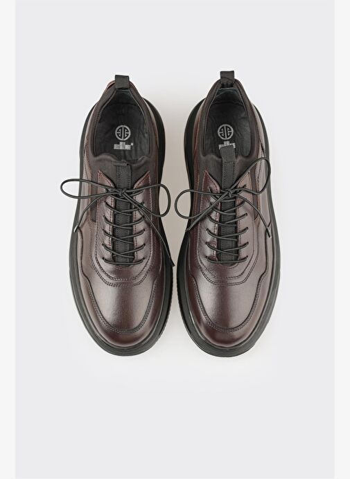 Kahve Deri Erkek Spor Ayakkabı - Görsel 5