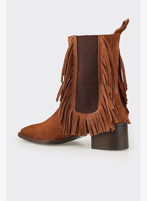 Taba Deri Kadın Klasik Bot - Görsel 4