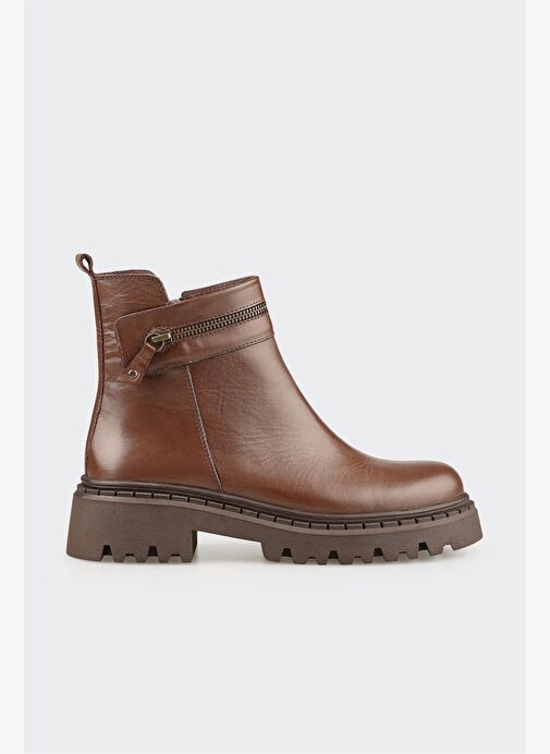 Kahve Deri Kadın Günlük Bot - Görsel 2