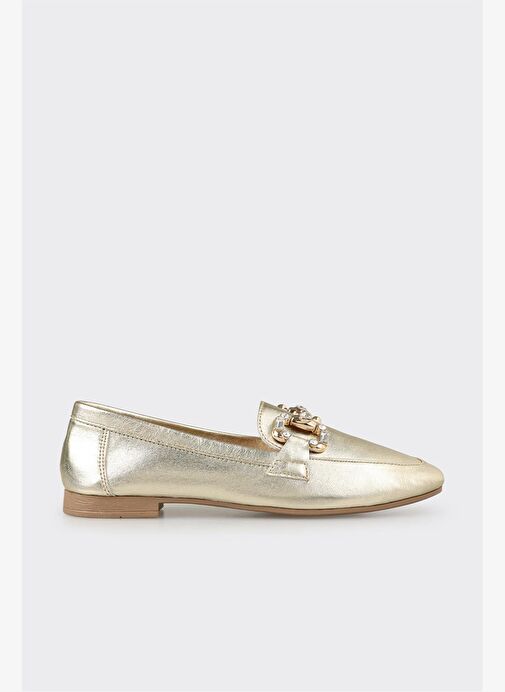 Gold Deri Kadın Günlük Ayakkabı - Görsel 2