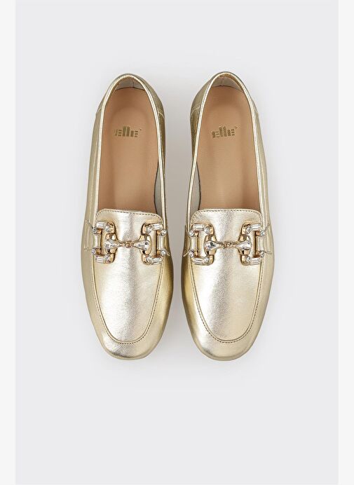 Gold Deri Kadın Günlük Ayakkabı - Görsel 5