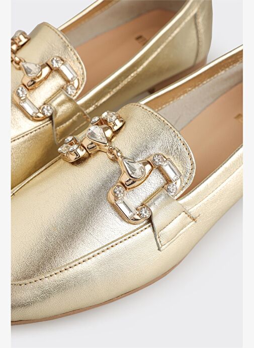 Gold Deri Kadın Günlük Ayakkabı - Görsel 6
