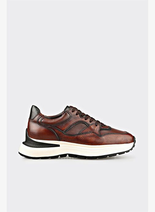 Kahve Deri Erkek Spor Ayakkabı - Görsel 2