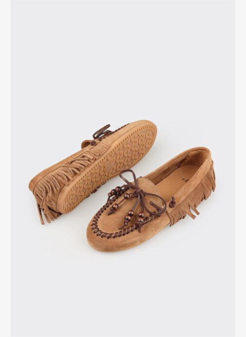 Naturel Deri Kadın Günlük Ayakkabı - Görsel 4