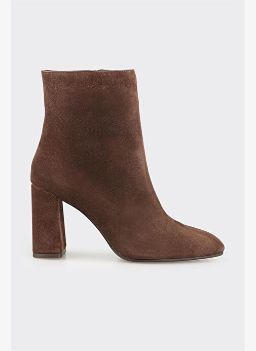 Kahve Deri Kadın Klasik Bot - Görsel 2