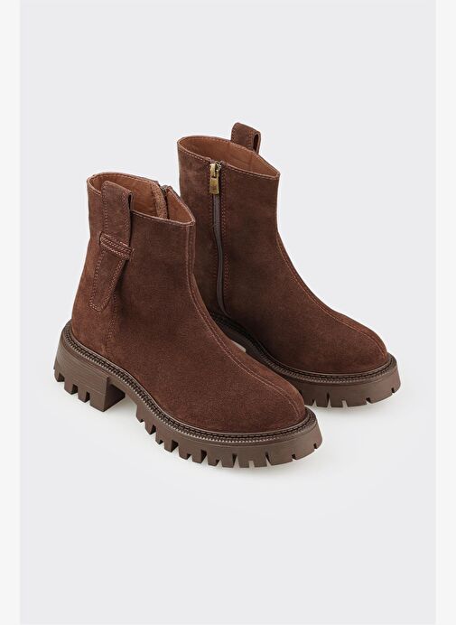 Kahve Deri Kadın Günlük Bot - Görsel 3