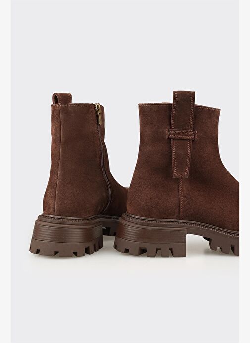 Kahve Deri Kadın Günlük Bot - Görsel 5