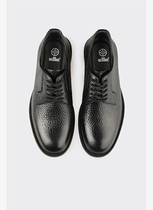 Siyah Deri Erkek Günlük Ayakkabı - Görsel 5