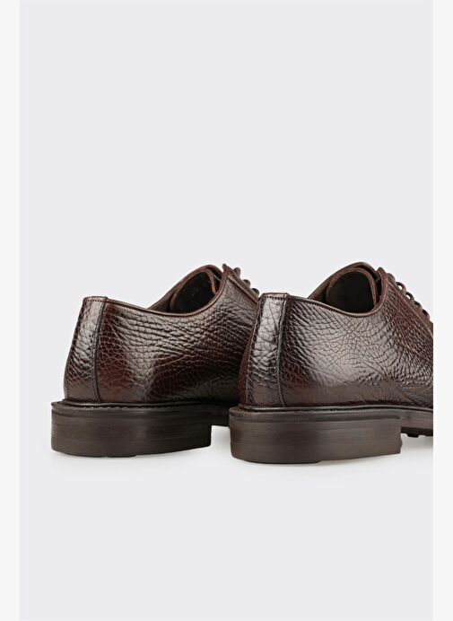 Kahve Deri Erkek Günlük Ayakkabı - Görsel 6