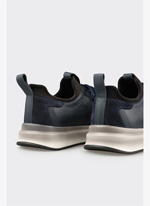 Lacivert Deri Erkek Spor Ayakkabı - Görsel 6