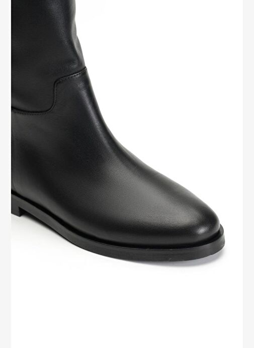 Axel Deri 2 Cm Düz Çizme - Görsel 5