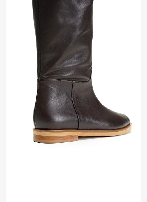 Axel Deri 2 Cm Düz Çizme - Görsel 5