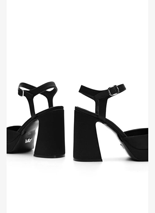 Babs Saten 10 Cm Platform Topuklu Ayakkabı - Görsel 5
