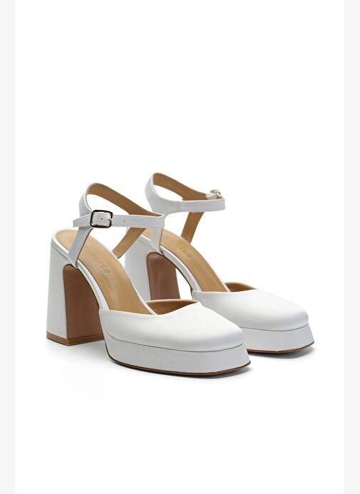 Babs Saten 10 Cm Platform Topuklu Ayakkabı - Görsel 3
