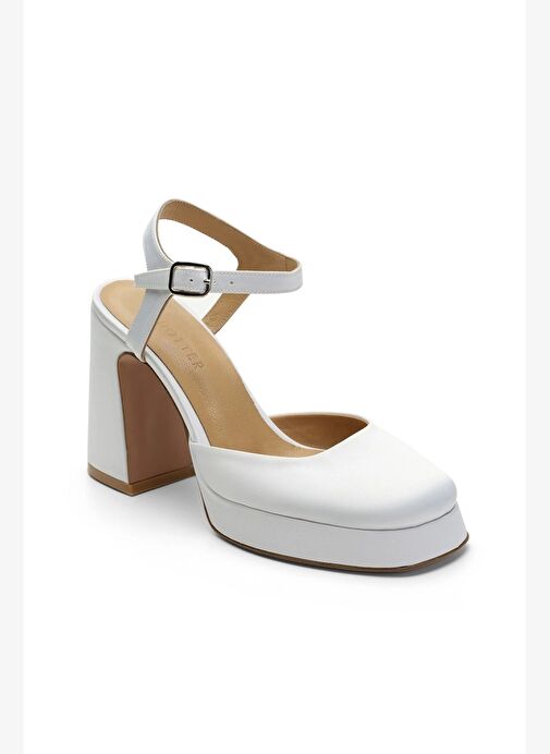 Babs Saten 10 Cm Platform Topuklu Ayakkabı - Görsel 4