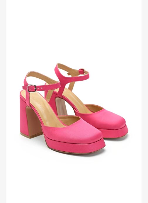 Babs Saten 10 Cm Platform Topuklu Ayakkabı - Görsel 3