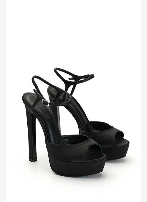 Brıda Saten 14 Cm Platform Topuklu Ayakkabı - Görsel 3