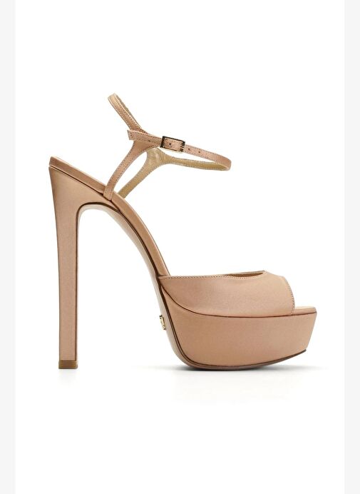 Brıda Saten 14 Cm Platform Topuklu Ayakkabı - Görsel 2