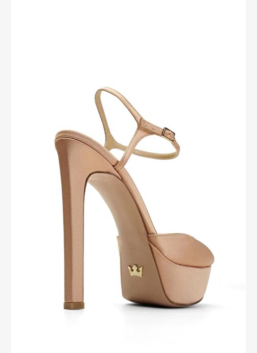 Brıda Saten 14 Cm Platform Topuklu Ayakkabı - Görsel 5