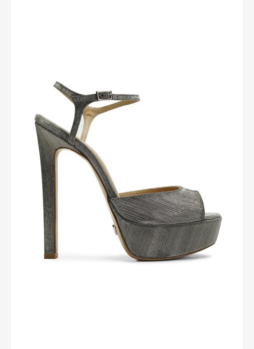 Brıda Simli 14 Cm Platform Topuklu Ayakkabı - Görsel 2