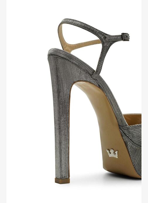 Brıda Simli 14 Cm Platform Topuklu Ayakkabı - Görsel 4