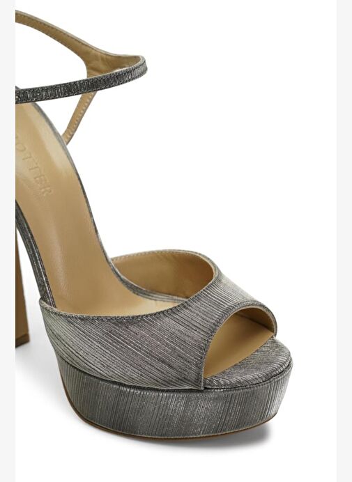 Brıda Simli 14 Cm Platform Topuklu Ayakkabı - Görsel 5