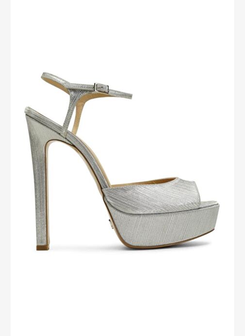 Brıda Simli 14 Cm Platform Topuklu Ayakkabı - Görsel 2