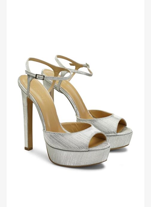 Brıda Simli 14 Cm Platform Topuklu Ayakkabı - Görsel 3