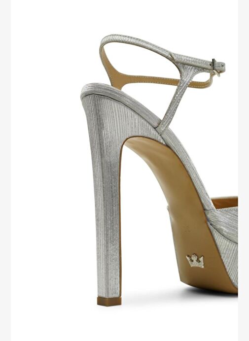 Brıda Simli 14 Cm Platform Topuklu Ayakkabı - Görsel 4
