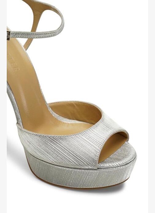 Brıda Simli 14 Cm Platform Topuklu Ayakkabı - Görsel 5