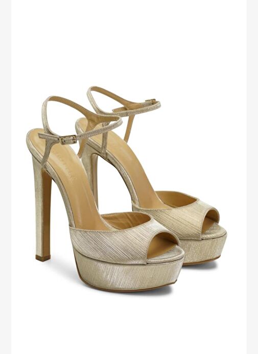 Brıda Simli 14 Cm Platform Topuklu Ayakkabı - Görsel 3