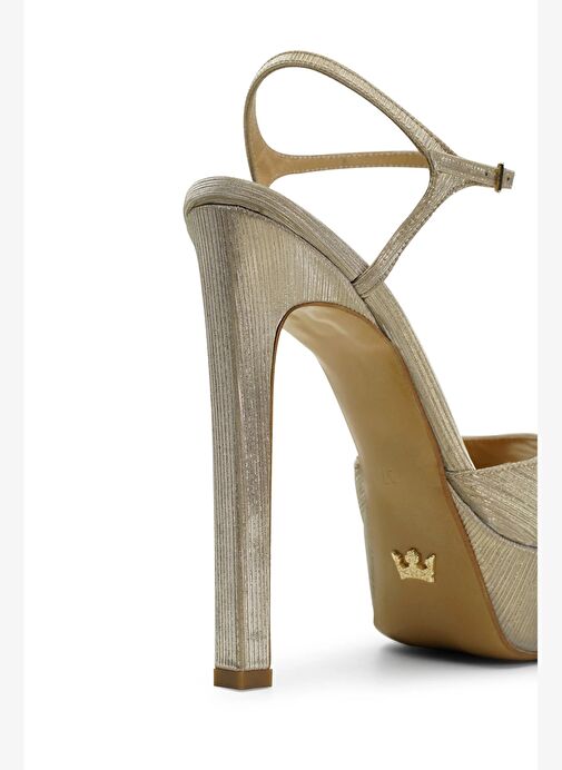 Brıda Simli 14 Cm Platform Topuklu Ayakkabı - Görsel 4